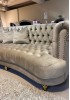 Lura Curved Buttoned Sofa 3 Seater